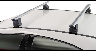 Dakdragers geschikt voor Mercedes-Benz S-Klasse (W223) 2020-heden 4-deurs sedan Menabo Delta zilver