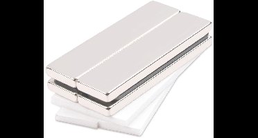 Magnetische - Neodymium magneten - set van 4 stuks - zilver