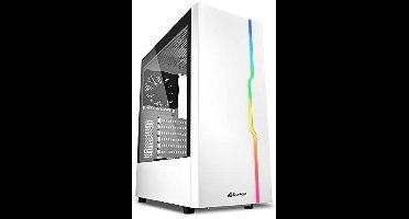 Witte RGB PC-behuizing met Slider Design