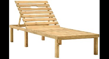 vidaXL - Ligbed - geïmpregneerd - grenenhout