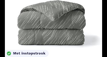 Zelesta Royalbed Mellow Stone 140x200 - Katoenen dekbed zonder overtrek - Met instopstrook - Wasbaar dekbed - Hoesloos dekbed - 2 in 1 Dekbed met vaste overtrek