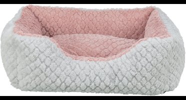 Trixie hondenmand kaline mio hoekig grijs / oudroze 65x50 cm