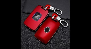 Rode autosleutelbehuizing - slijtvast en valbestendig - compatibel met Renault Koleos Kadjar Megane Captur Espace autosleutelaccessoire