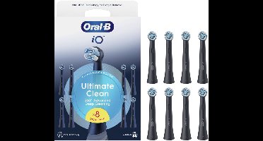 Oral-B Opzetborstels iO Ultimate Clean Zwart - 8 stuks
