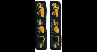 Heckbo - Gordelbeschermer Kinderen - 1st - Bouwvoertuig - Zacht & Wasbaar - Gordelhoes