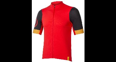 Endura Fs260 Relaxed Fit Korte Mouw Wielertrui Rood S Man