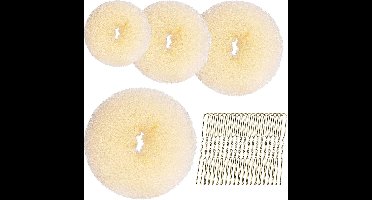 24-pack donuts - Haaraccessoires - Haarklem - Magic Bun Maker - Antislip knipjes - Haaraccessoires meisjes - Haar style hulpstuk - Gouden U-vormige Haarspelden