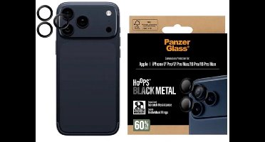 PanzerGlass Screenprotector geschikt voor Apple iPhone 17 Pro Glazen | PanzerGlass Hoops Camera Lens Protector - Case Friendly