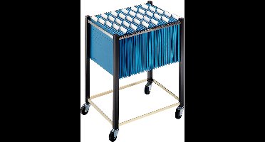 LEITZ hangmappen-trolley, DIN A4/DIN A3, 4 zwenkwielen, bruin