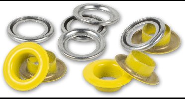 Ringen met schijven 8 mm geel - Prym