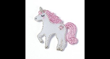 Applicatie Eenhoorn wit/roze - Prym