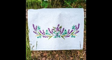 Vervaco - Keukenhanddoek kit - Lavendel - PN-0217583 - Borduren - Borduurpakket - Borduurpakket volwassenen - Borduurpakket kind