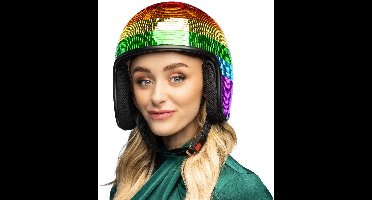 Boland - Helm Disco regenboog Multi - - Volwassenen - Unisex - Pride