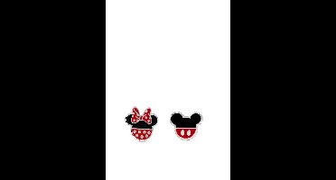 Mickey & Minnie Mouse Mickey und Minnie Ear Stud zilverkleurig