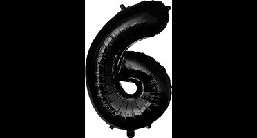 Foil Balloon 40 cm- no.6 Black