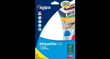 Universele etiketten, 105 x 148 mm, wit