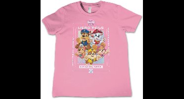Paw Patrol Kinder T-Shirt Hero Pals Kids Tee NIC-12-PP005-DTF536 Pink-8 Jahre
