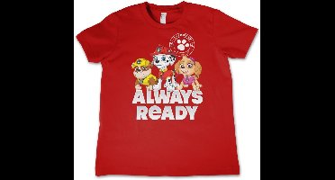 Paw Patrol Kinder T-Shirt Always Ready Kids Tee NIC-12-PP002-DTF533 Red-4 Jahre