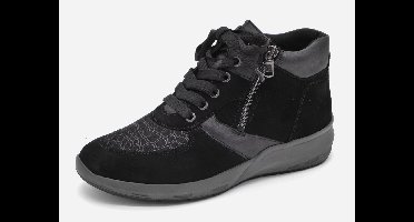 Waldläufer Bungeez Dames Enkelboot - 831M80-600-001 Zwart - Wijdte M - Maat 6½ (40)