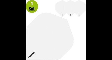 Poly Plain Dartflights - Clear