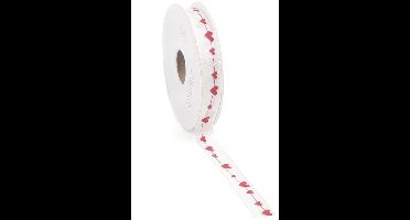 Satijnen lint Lovfeast Off White 16mm/25m