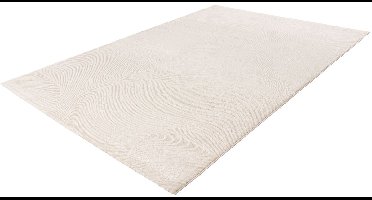 Pierre Cardin Vloerkleed - Modern Tapijt - Design Tapijt - Ivoor Wit - Hoogwaardige Kwaliteit - Laagpolig en Comfortabel