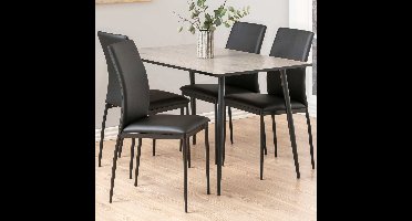 Giga Living Eettafel Willy - Rechthoek Wit - 120x80x75cm