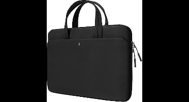 jooeer Laptop Sleeve Case 15,6-16 Inch Compatibel met Chromebook Notebook 15,6/16", Beschermende Waterdichte Computer Draagtas Zacht Gewatteerde Cover met Handvat Pocket, Zwart