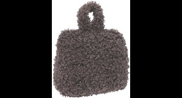 Home & Styling Teddy Deurstopper - 1 kg - grijs - stof - gewicht - 7 x 17 cm - deurstop