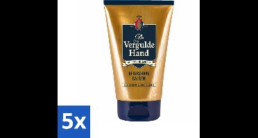 5 x Vergulde Hand Aftershave Balsem 100 ml - Aftershave Balsem - Gevoelige Huid - Scheren - Huidverzorging - Huidkalmering
