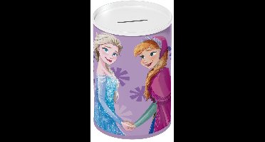 Disney Frozen Metalen Spaarpot – Coin Box 10×15 cm – Voor Eenmalig Openen met Blikopener