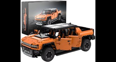 Rastar 93610 | GMC Hummer EV | Official licensed | 3756 onderdelen | Schaal 1/10 Afmetingen | 54×24×21CM | Leeftijd 14+ | Compatible met bekende merken