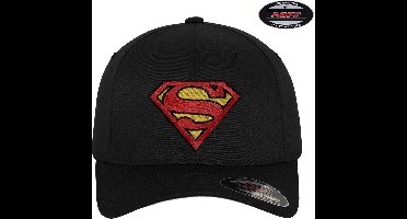 Superman Flexfit Cap Black-S/M
