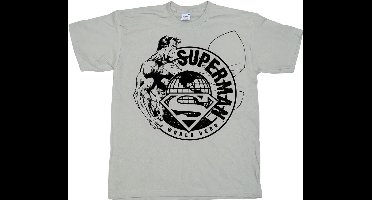 Superman World Hero Sketch Khaki-L