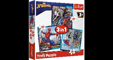 Trefl puzzel 3in1 Spider-Man - Disney Marvel kinderpuzzel karton.
