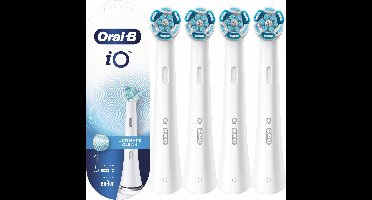 Oral-B iO Ultimate Clean - Opzetborstels - Wit - 4 Stuks - Origineel - Alle iO Modellen - Tandsteen Verwijdering
