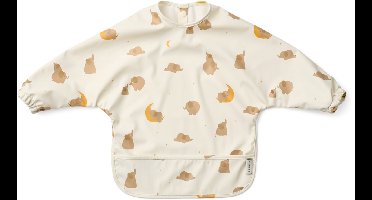 Liewood Merle Printed Cape Bib Elephant / Creme de la creme