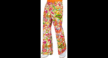 Jaren 70 broek peace party heren
