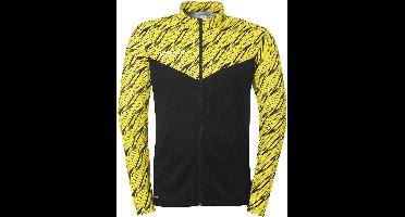 Uhlsport Kinder Trainingsjacke Progressive 28 Poly Jacke 1002269 Schwarz/Limonengelb-164