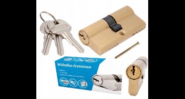 Messing cilinderslot 35/45mm met 3 sleutels