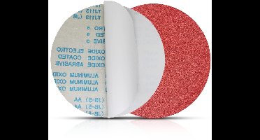 Zelfklevend schuurpapier 300 mm korrel 60, hout steen metaal oppervlaktebehandeling. Pack van 6.