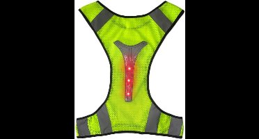 *** 1x Reflecterend Hardloopvest - Veiligheidsvest - Hardlopen - Verlichting - LED - Zichtbaarheid - Joggen - Wandelen - Fietsen - van Heble®***