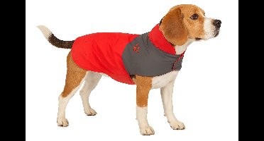 Hondenjas – Regenjas hond – Water- en winddichte hondenregenjas met fleece – Flamingo Regenjas Juno Rood – 55 cm
