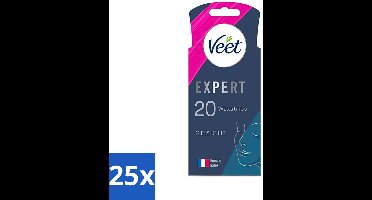Veet Expert - Ontharingsstrips - Gezicht - Gevoelige Huid - 20 strips - Bulkverpakking - 25 stuks