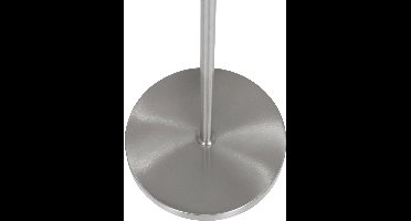 Mexlite - vloerlamp - Noor - staal wit - metaal textiel - schemerlamp - E27 - 4429ST