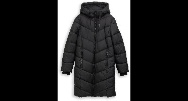 Tom Tailor - Pufferjas met capuchon - Maat M - deep black