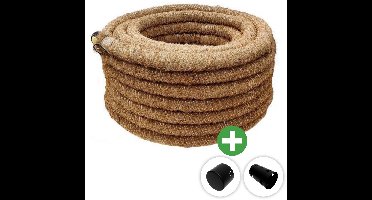 Deltaline Drainagebuis Kokos & PE – 50 mm – 20 m – Incl. Eindkap & Sok Klikmof 50 mm PP - 5 t/m 25 m - Drainage
