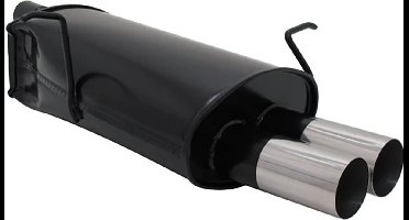 Sportuitlaat BMW E46 Zwart - Classic Sporteinddemper - Viking Choice