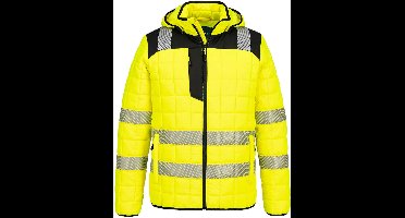 Portwest PW3 Hi-Vis Square Baffle Jack T165 - Geel/Zwart - XXL
