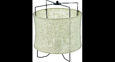 EGLO Bridekirk Tafellamp - E27 - Staal|Textiel|Linnen - Zwart|Bruin